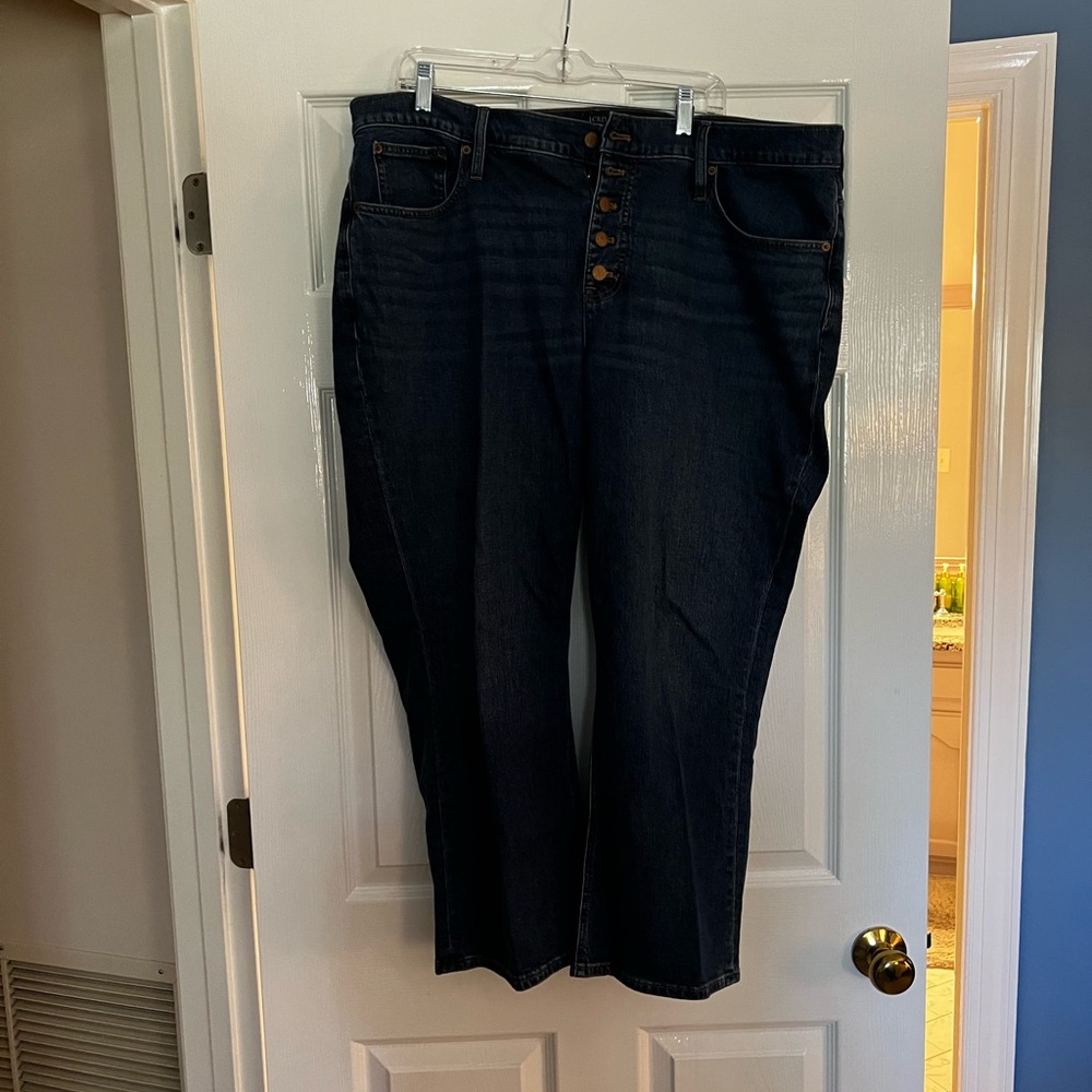 J. Crew Women's Indigo Straight Leg Jeans